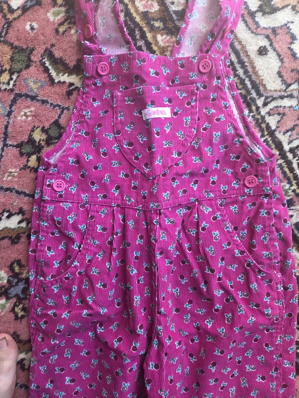 Two Vintage 1995 Carter's Kids Overalls *READ DESCRIPTION AND SEE ALL PHOTOS* - Picture 2 of 13